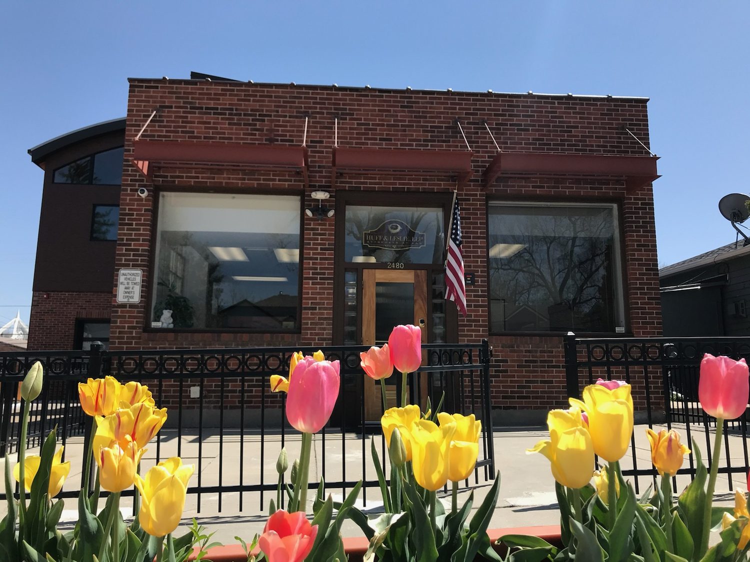 The Huff & Leslie office at 2480 Gray Street, Edgewater