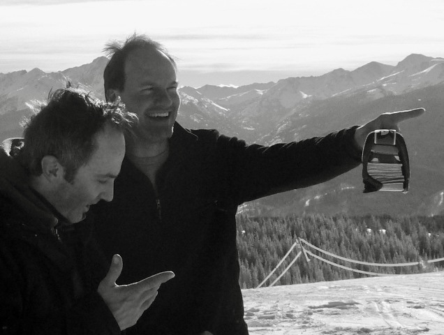Brett Huff and Richard Leslie on a Colorado summit